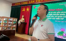 Học viện tư pháp trao tặng tủ sách pháp luật,trao quà tại Bình Định