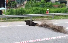 Quảng Ninh: Liên tiếp xuất hiện sụt lún trên quốc lộ