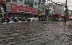 Cà Mau: Ngập úng sau trận mưa lớn
