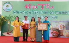 Trà Vinh xác lập kỷ kục 100 món ăn làm từ dừa sáp