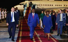 Tổng thống Cộng hòa Guinea-Bissau đến Hà Nội, bắt đầu thăm chính thức Việt Nam