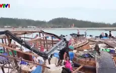 Người dân Cô Tô nhanh chóng khắc phục thiệt hại sau bão số 3
