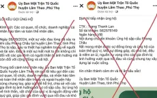 Cảnh báo fanpage giả mạo Ủy ban MTTQ huyện Lâm Thao để lừa đảo