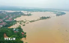 Lũ trên sông Thao tại Yên Bái tiếp tục xuống mức báo động 1