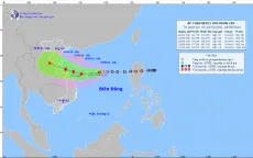 Áp thấp nhiệt đới có khả năng mạnh lên thành bão giật cấp 10