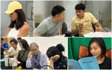 Kim Tuyến, Cao Thái Hà tất bật tập kịch bản phim “Mẹ biển”