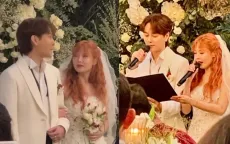 Hyuna rơi nước mắt trong đám cưới