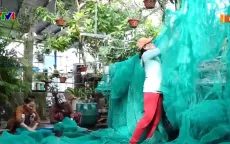 Tái chế lưới cũ để bảo vệ môi trường tại Phú Yên