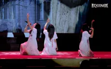 Không gian nghệ thuật ấn tượng tại đêm hội Halloween Học viện Báo chí và Tuyên truyền