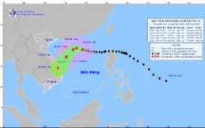 Bão số 7 cách quần đảo Hoàng Sa khoảng 400 km