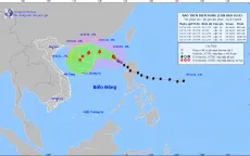 Bão số 8 di chuyển theo hướng Tây Bắc, cường độ suy yếu dần