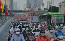 Tuyến đường Lê Văn Lương (Hà Nội) thường xuyên ùn tắc giờ cao điểm
