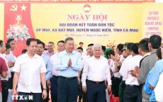 Tổng Bí thư Tô Lâm dự Ngày hội Đại đoàn kết tại ấp Mũi, xã Đất Mũi (Cà Mau)