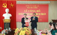 Nghệ An công bố quyết định công tác cán bộ