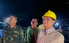 Khẩn trương khắc phục sạt lở tại đèo Khánh Lê trong đêm
