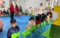 Điểm trường tại khu tái định cư thôn Làng Nủ chào đón các em học sinh