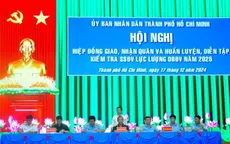 Bộ Tư lệnh TP Hồ Chí Minh hiệp đồng giao, nhận quân năm 2025