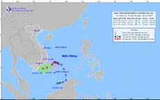 Bão số 10 khả năng suy yếu trên biển