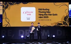 Thương hiệu OFMOM đạt “Giải thưởng Thương hiệu Hàng đầu Hàn Quốc năm 2025” hạng mục Men vi sinh