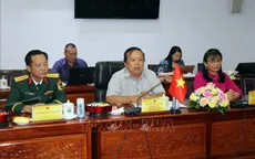 Bộ Tư lệnh Quân khu 3 của Quân đội Hoàng gia Campuchia chúc Tết tại tỉnh Vĩnh Long