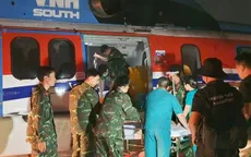 Trực thăng đưa bệnh nhân từ đảo Trường Sa về đất liền điều trị