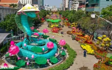 Đường hoa Nguyễn Huệ tổng kiểm tra lần cuối để chuẩn bị đón khách du Xuân