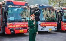 Hơn 50 chuyến xe đưa những công nhân mỏ về quê đón Tết