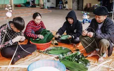 Gói bánh chưng - Gói vị Tết bình yên trên quê hương