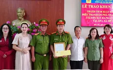 Thưởng nóng lực lượng phá nhanh vụ trộm cướp tài sản trước thềm Tết Nguyên đán