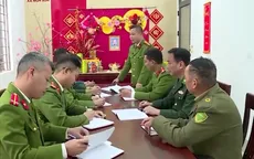 Công an xã biên giới Môn Sơn bảo vệ an ninh xuyên Tết