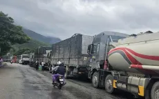 Bình Định: Xe container bốc cháy trên đèo An Khê, giao thông ách tắc nhiều giờ