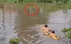 Hai người đàn ông lao xuống kênh cứu người phụ nữ