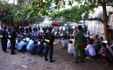 Triệt xóa tụ điểm đá gà, bắt quả tang 75 người đang "sát phạt" ăn tiền hàng trăm triệu đồng