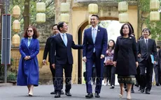 Hai Bộ trưởng Ngoại giao Việt Nam, Thái Lan thăm Hoàng thành Thăng Long