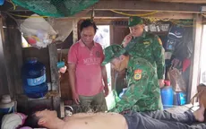 Cấp cứu kịp thời một ngư dân gặp nạn trên biển