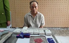 Bắt giữ đối tượng đang vận chuyển 2 bánh heroin và 18.000 viên ma tuý