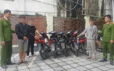 Bắt nhóm 10 thanh, thiếu niên chuyên trộm cắp xe máy ở Huế
