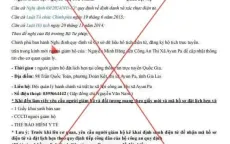 Cảnh báo giả mạo giấy mời của Phó Giám đốc Công an tỉnh Gia Lai
