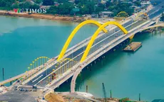 Cầu Nguyễn Hoàng bắc qua sông Hương sẵn sàng về đích