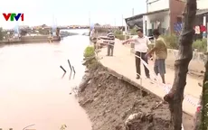 Sạt lở bờ kênh đe dọa nhiều người dân Bạc Liêu