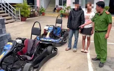 Ba thanh thiếu niên đột nhập khu vui chơi ở Đắk Lắk trộm cắp xe đua