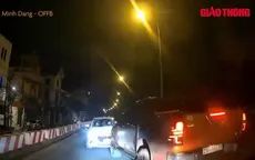 Nguy hiểm khi đi ô tô ngược chiều vào ban đêm