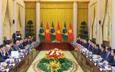 Chủ tịch nước Lương Cường hội đàm với Tổng thống Brazil Lula da Silva