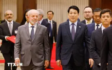 Chủ tịch nước Lương Cường chủ trì chiêu đãi cấp Nhà nước Tổng thống Brazil