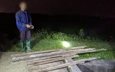 Bắt nghi can trộm 300 kg sắt của dự án đang thi công ở Quảng Ngãi