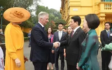 Chủ tịch nước Lương Cường chủ trì lễ đón cấp Nhà nước Nhà Vua Vương quốc Bỉ
