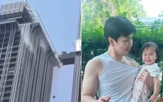 Người chồng liều mình nhảy qua cầu sắp gãy lao đi tìm vợ con trong động đất