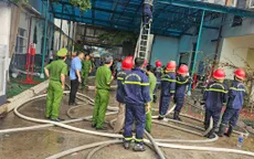 Cháy lớn tại khu công nghiệp Tân Hương, Tiền Giang