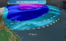 Cảnh báo mưa đá, giông lốc mạnh ở Bắc Bộ, Trung Bộ khi không khí lạnh tràn về