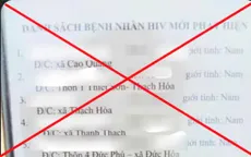 Bác bỏ danh sách nhiễm HIV lan truyền trên mạng xã hội